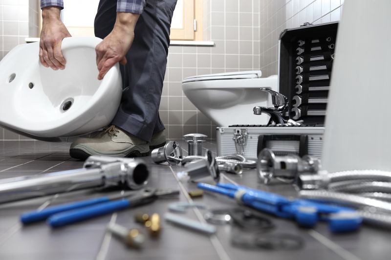 Products For Bathroom Plumbing Installations in use